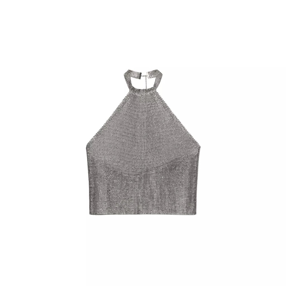 MESH HALTER TOP LUDOVIC DE SAINT SERNIN X ZARA NWT